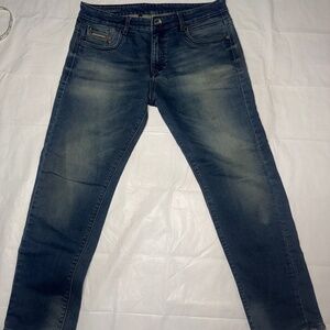 Diesel Men Jeans Blue Denim Mid Rise Slim Leg Size 36